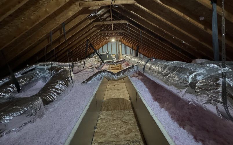 zhe industries license beyond insulation™️ and certified energy expert backed by owens corning attic insulation installation.