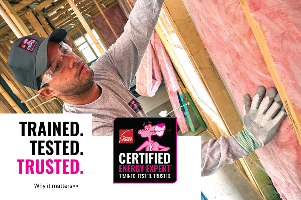 cee trained tested trusted, zhe industries installs insulation