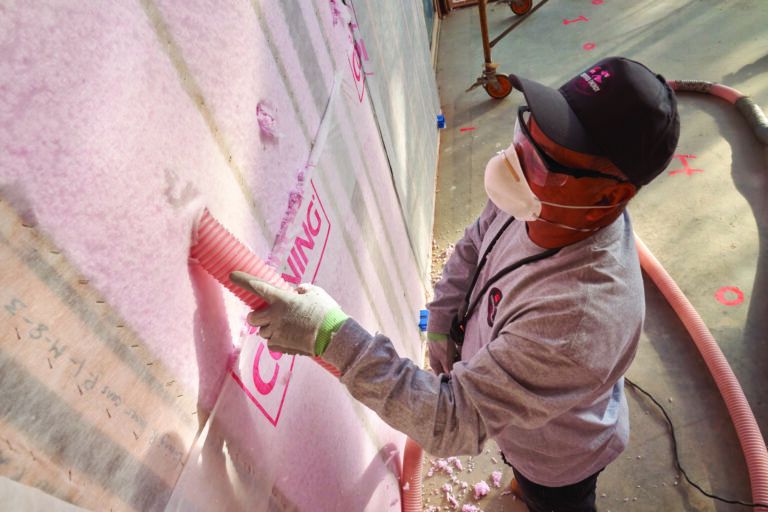 blown-in pro-pink wall insulation services