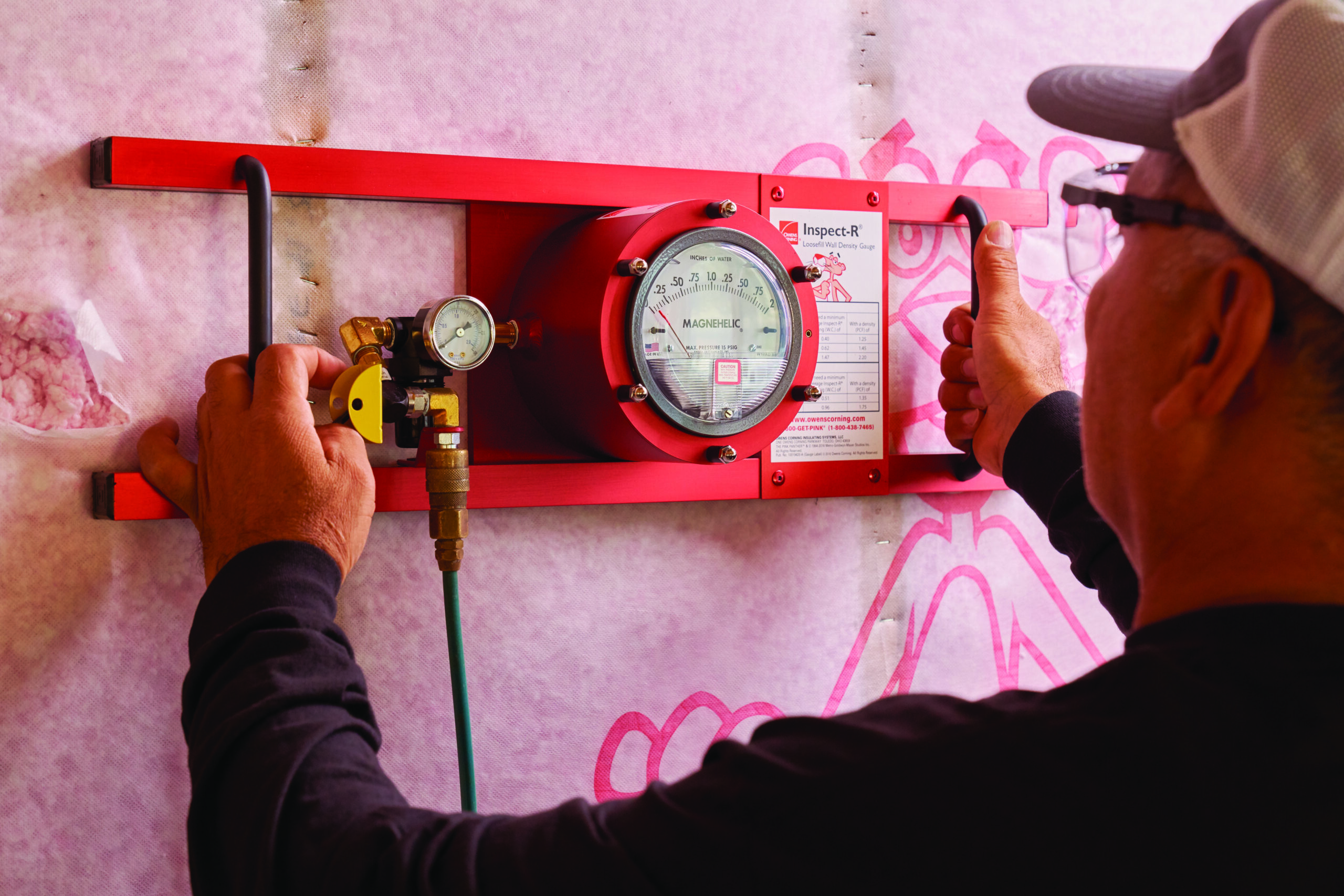 Measuring insulation in the walls