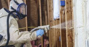 spray foam insulation in new construction or home remodel for energy efficiency