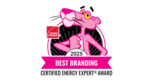 zhe industries award badge for best branding 2025