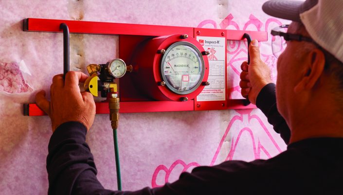 Measuring insulation in the walls