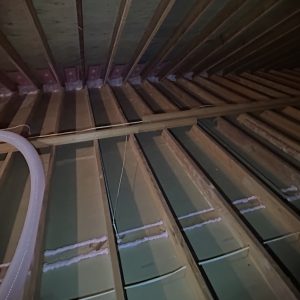 Attic air sealing with baffles for proper ventilation in Hampton Roads home