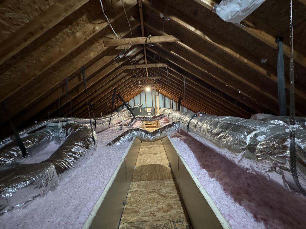 attic insulation installation by zhe industries