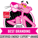 Zhe Industries Winner of the 2025 Best Branding Certified Energy Expert Award